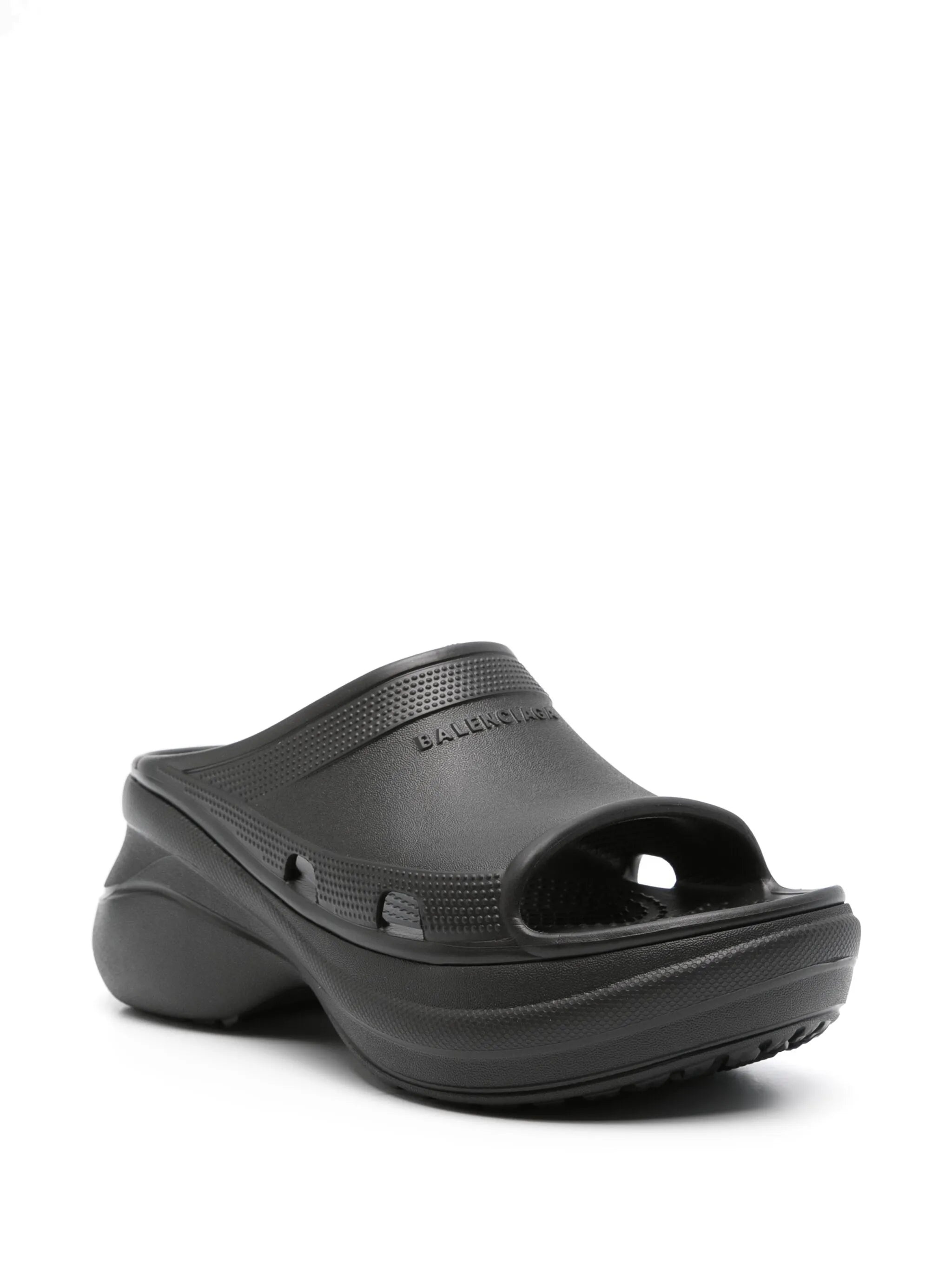 Balenciaga X Crocs 50mm Logo-embossed Slides - 4