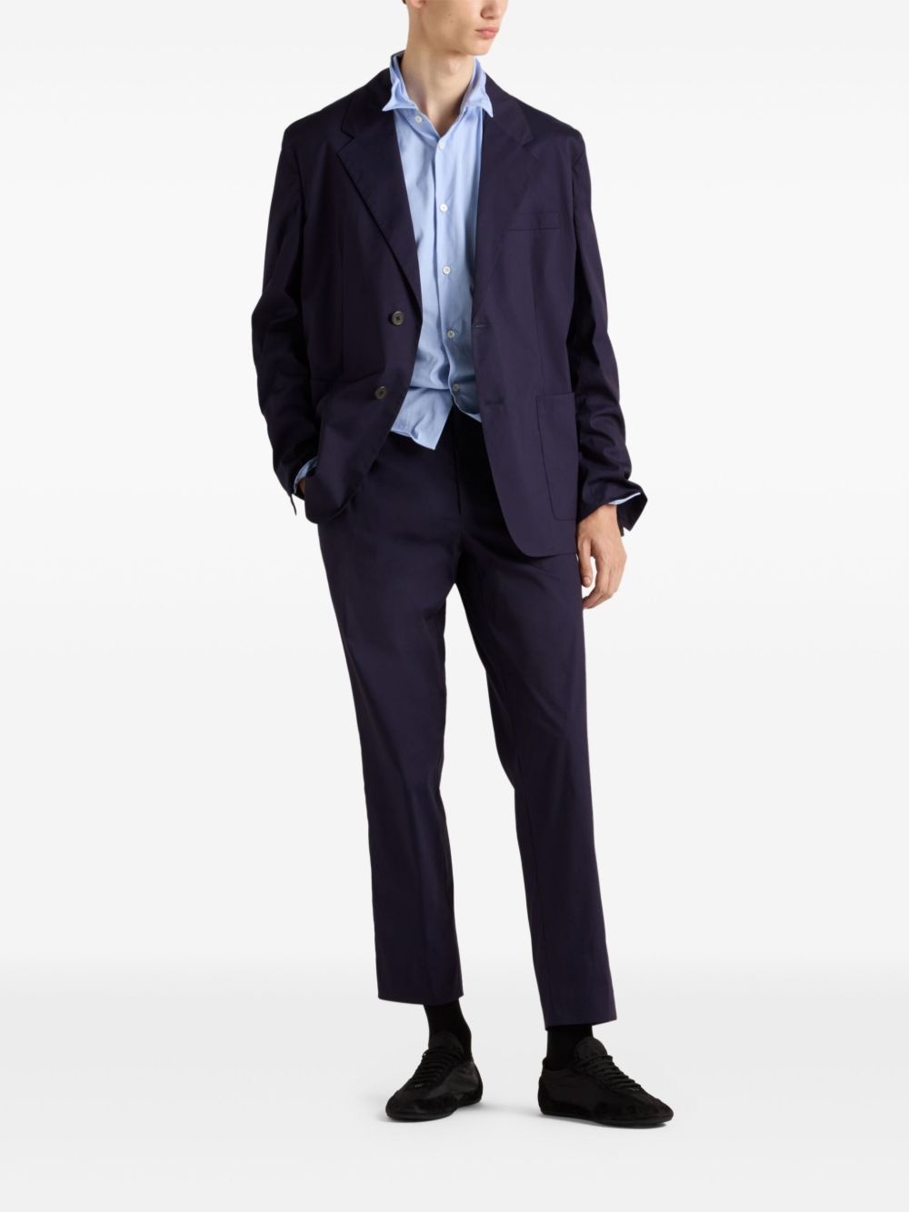 poplin stretch trousers - 2