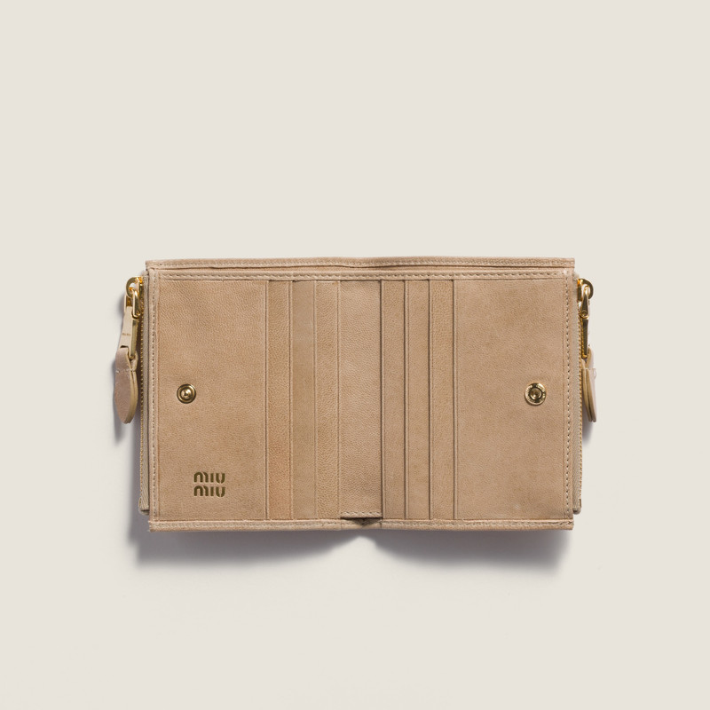 Miu Miu Small nappa leather wallet outlook