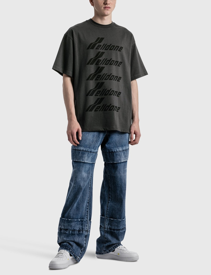 We11done oversized logo-print T-shirt outlook