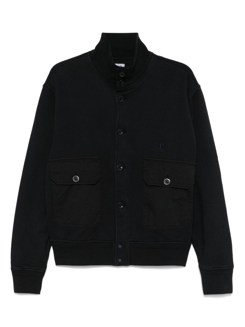 logo-embroidered sweatshirt 1