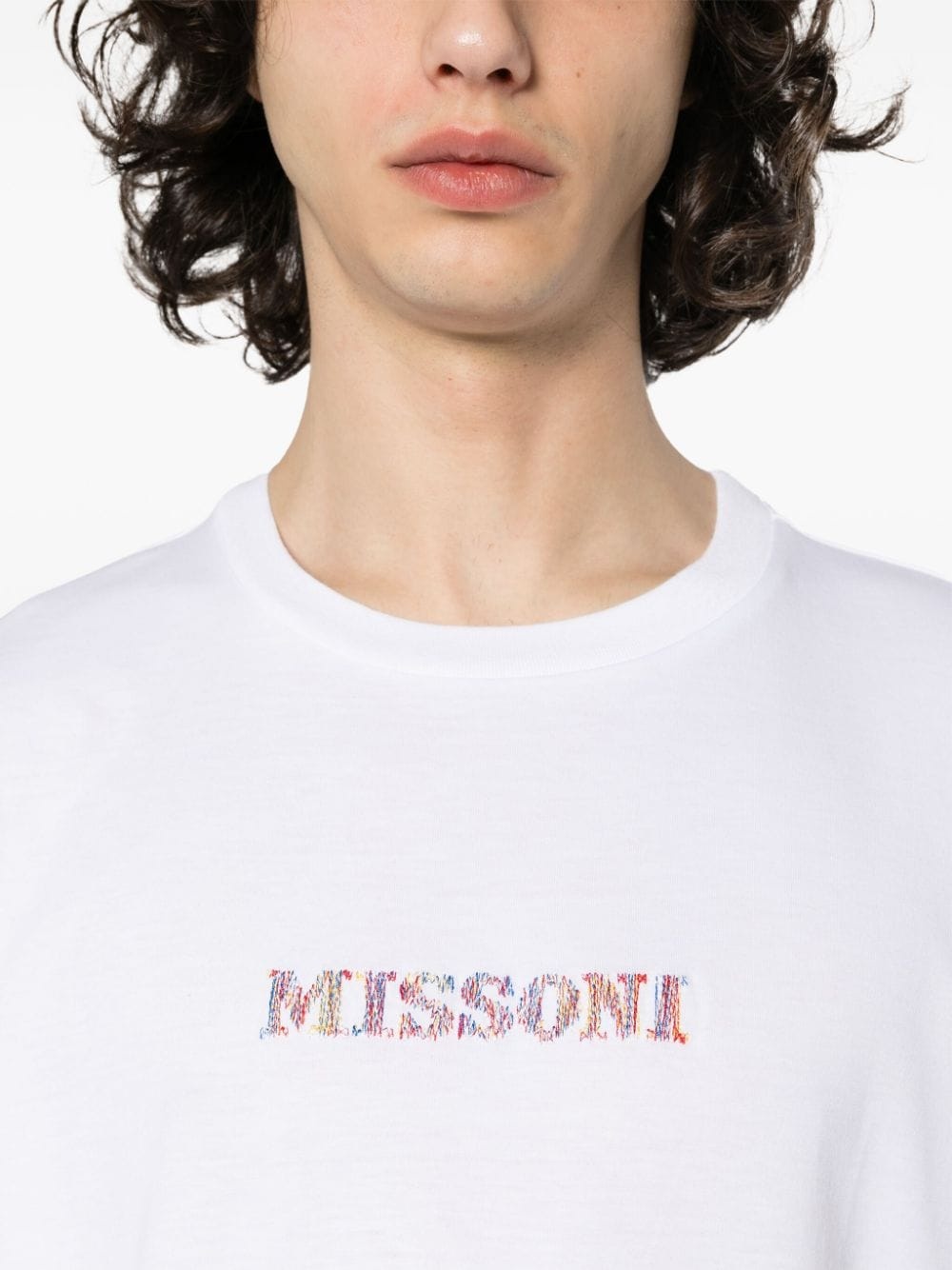 embroidered-logo cotton T-shirt - 10