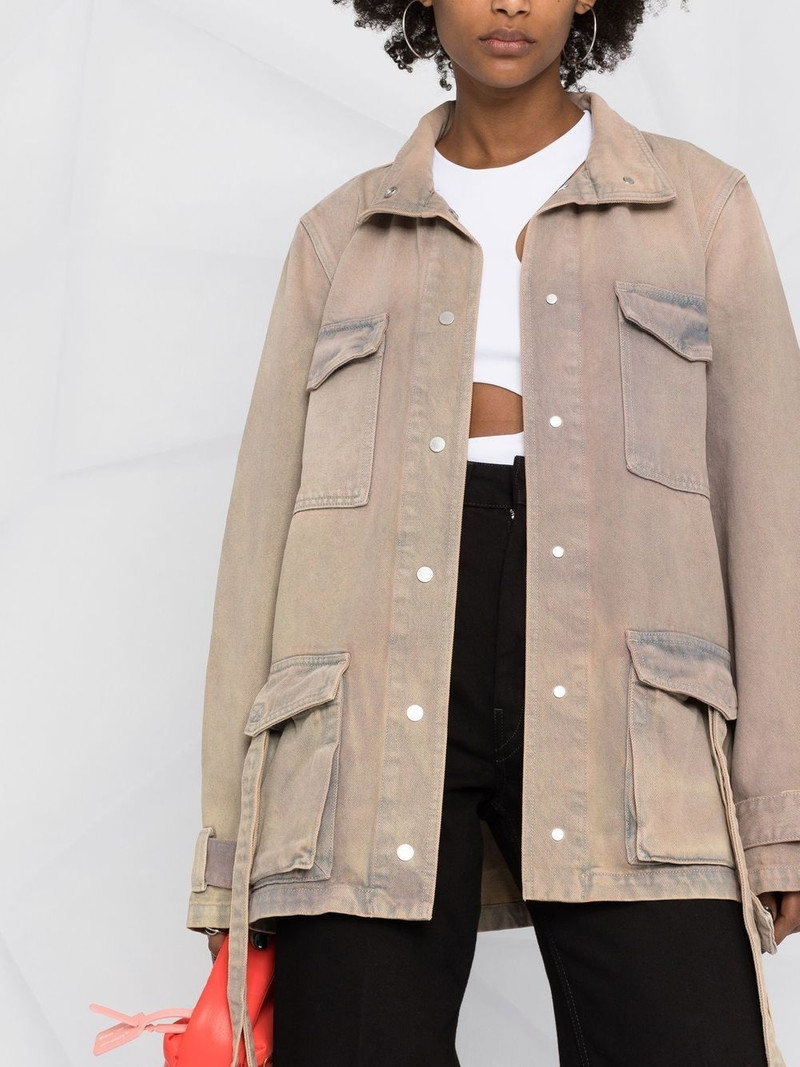 DYED DENIM CARGO FIELD JKT BROWN A NO CO 5