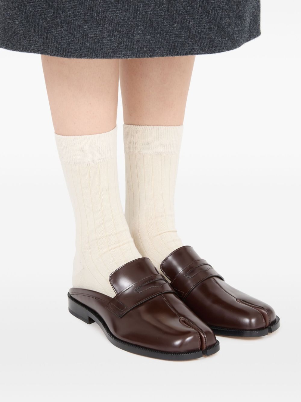 Tabi City leather mules - 6