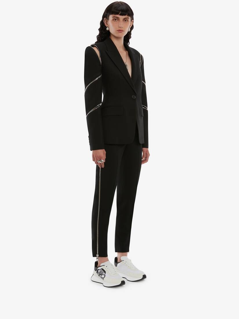 Spiral Zip Jacket in Black - 3