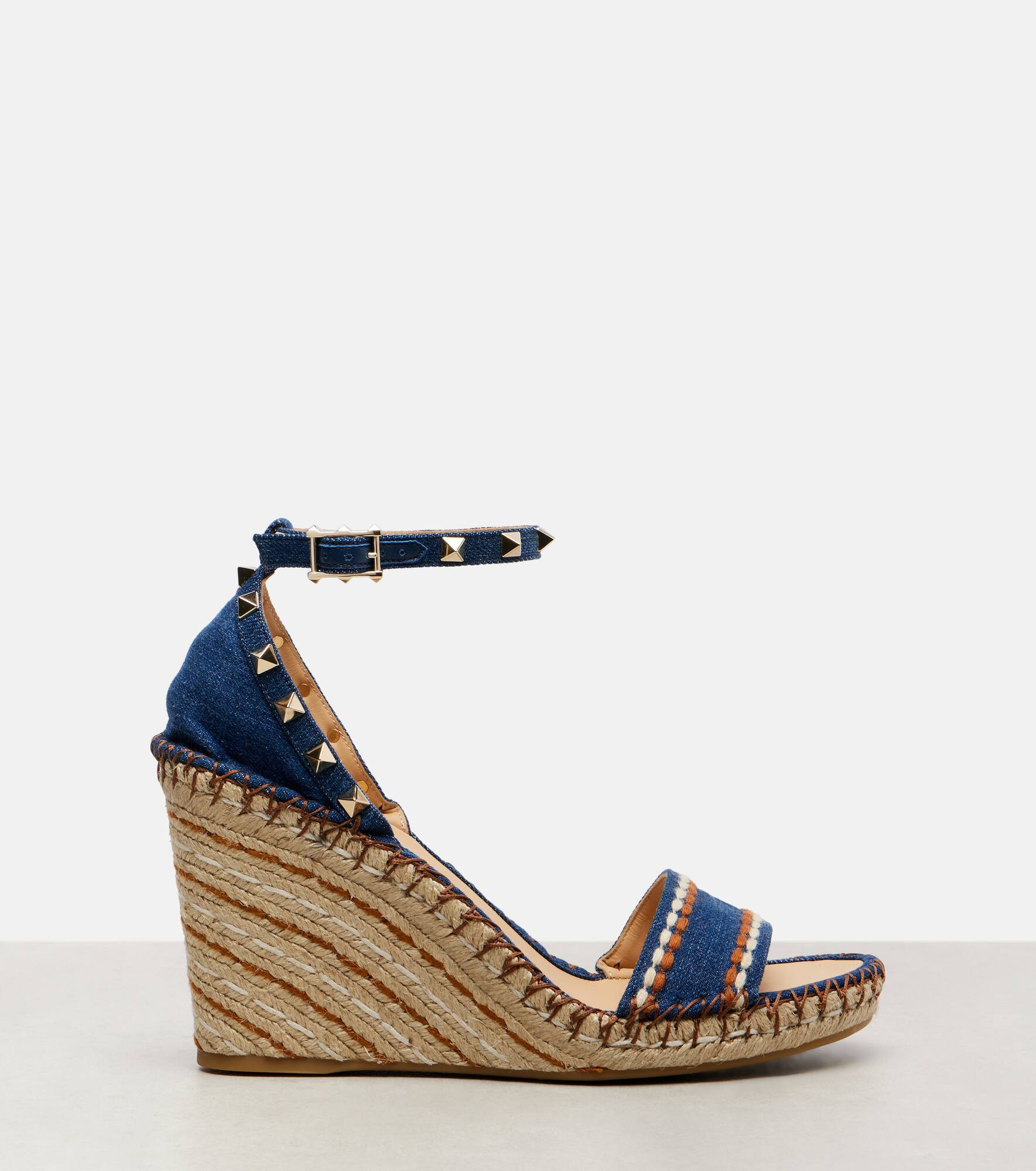 Rockstud Double 105 espadrille wedges - 4