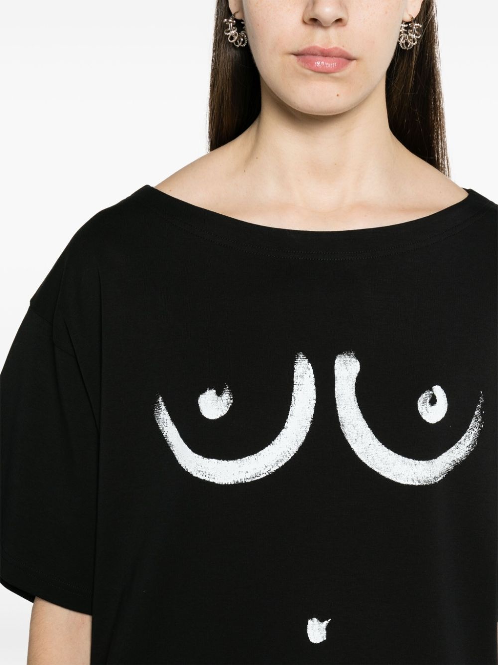 motif-print cotton T-shirt - 5