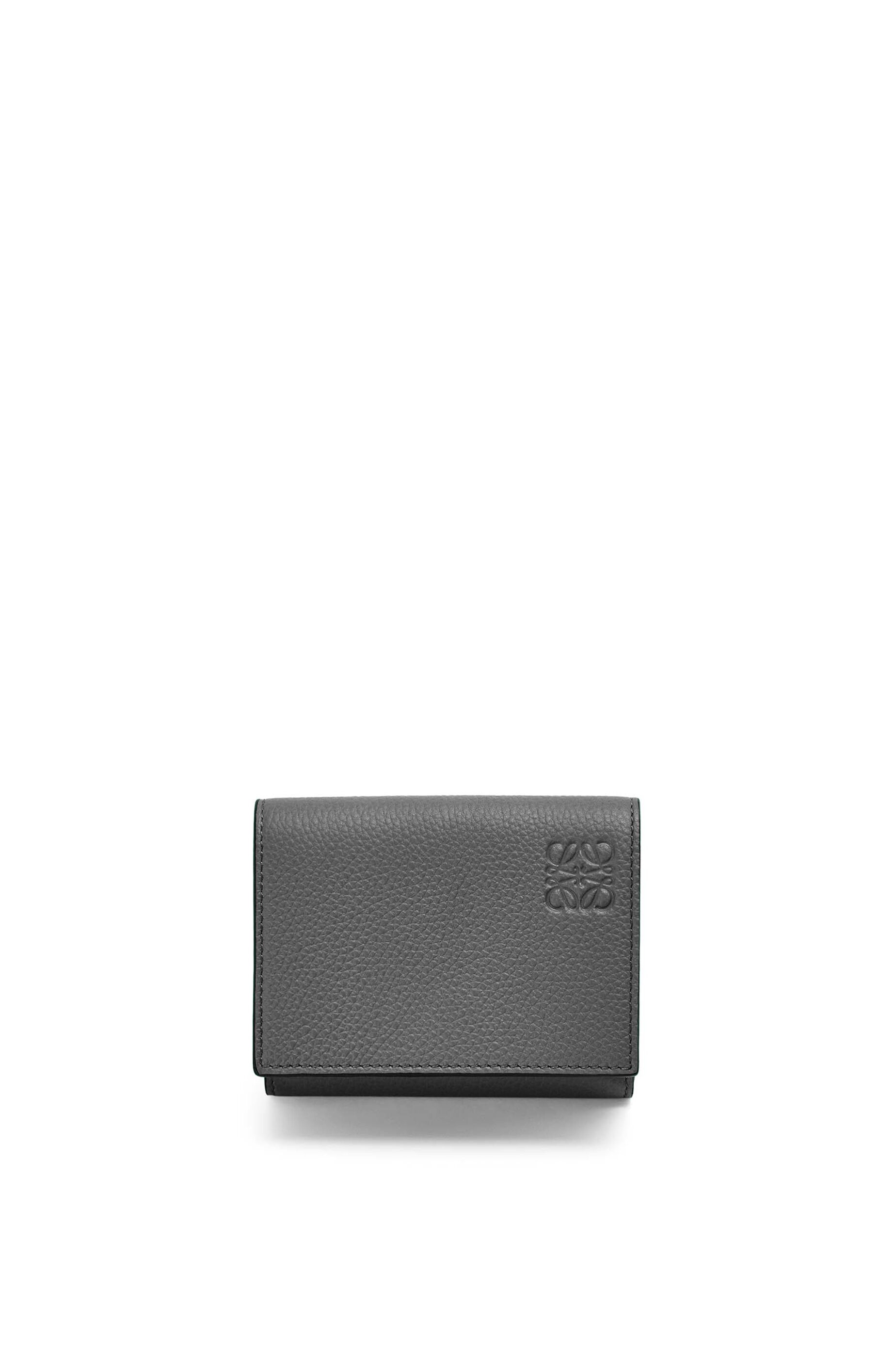 Trifold wallet in soft grained calfskin - 1