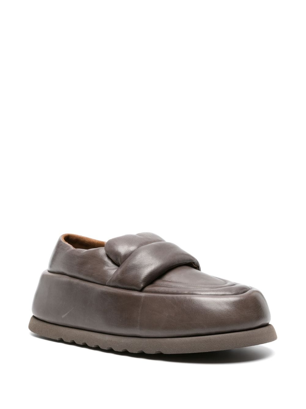 chunky-sole leather loafers - 2