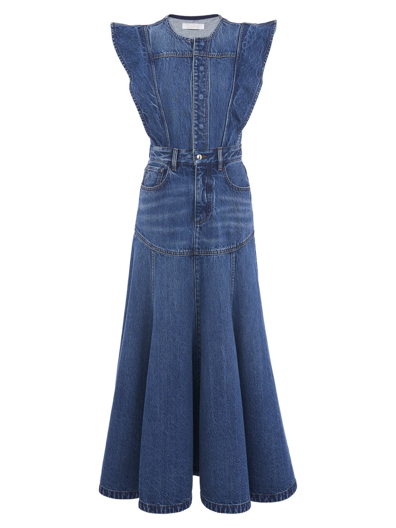 ANKLE-LENGTH FLARED DRESS 1