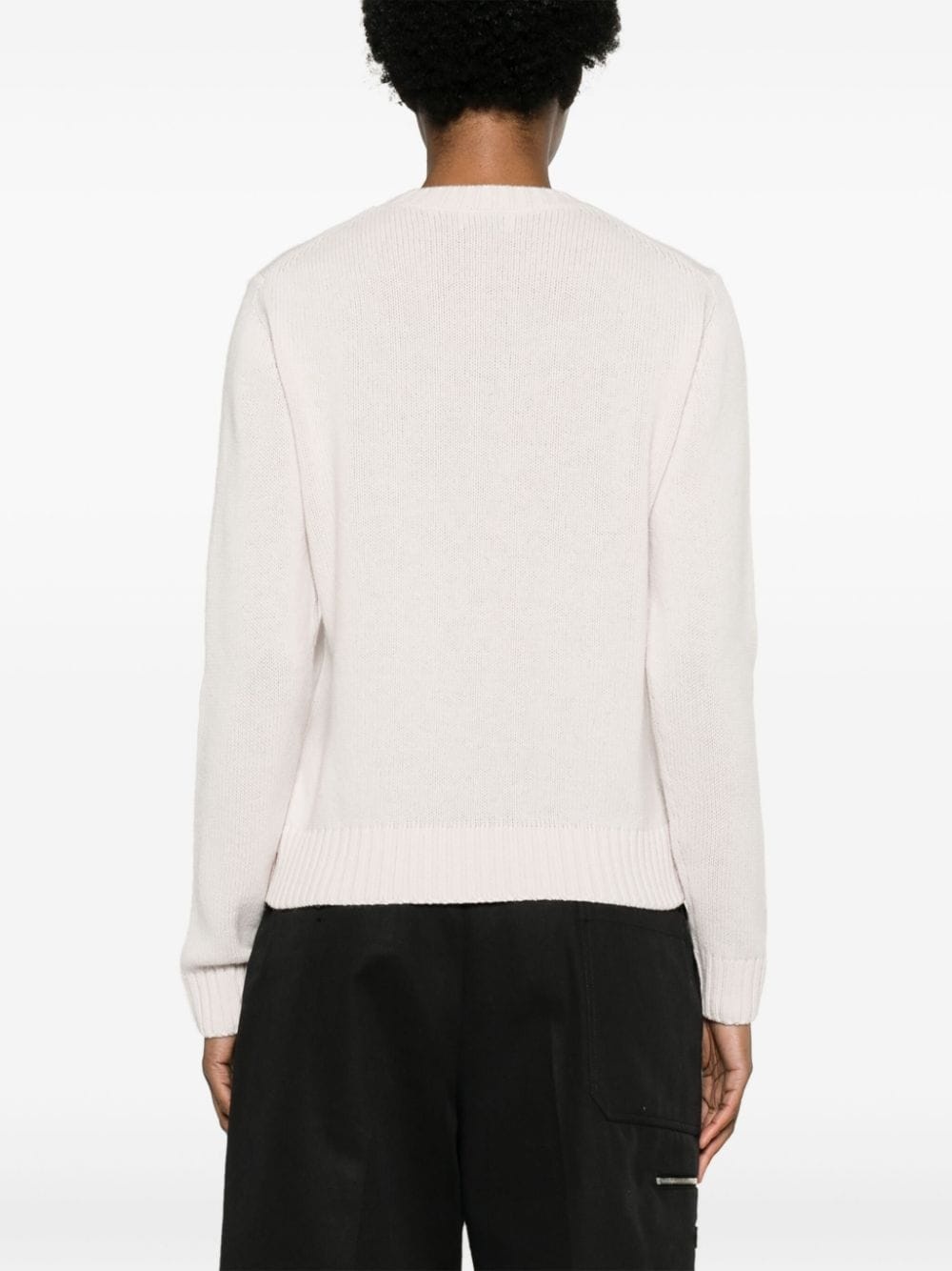 logo-embroidered crew-neck jumper - 4