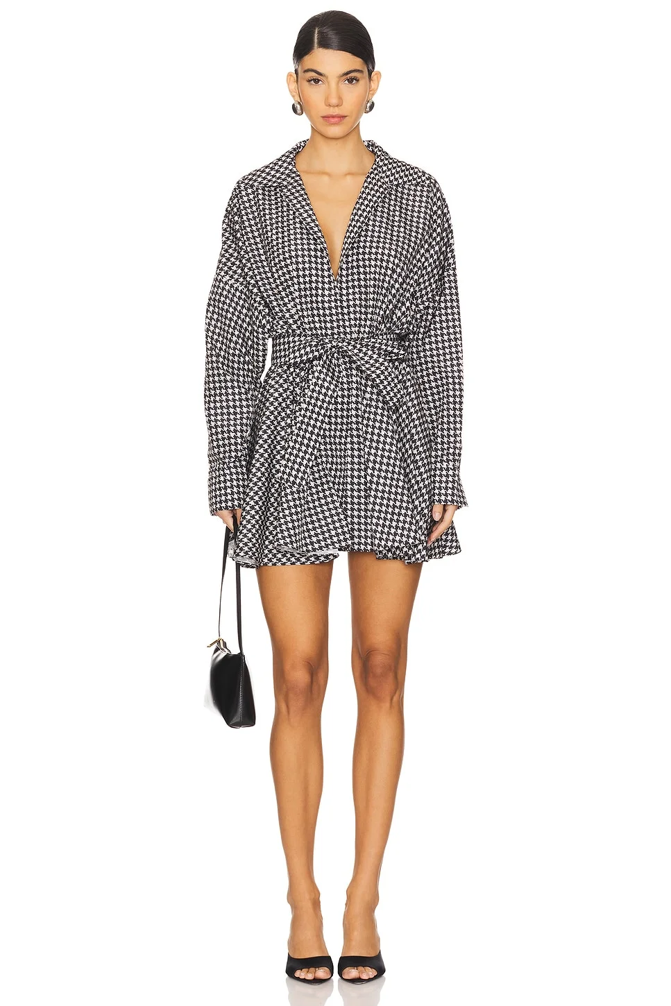 Oversized Shirt Flared Mini Dress - 1