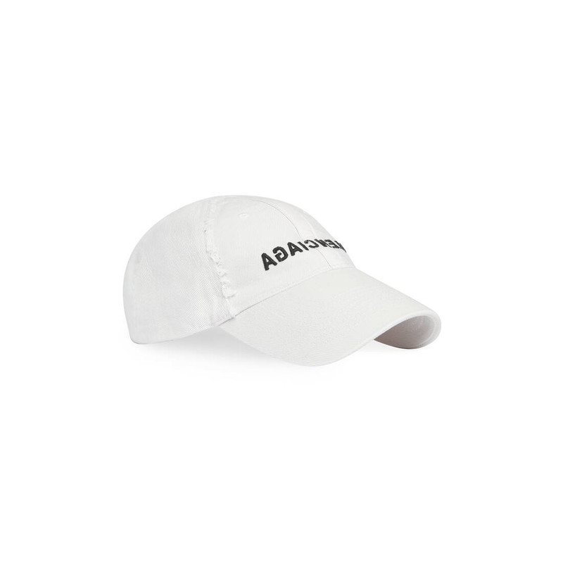 BALENCIAGA Mirror Balenciaga Cap in Light Beige outlook