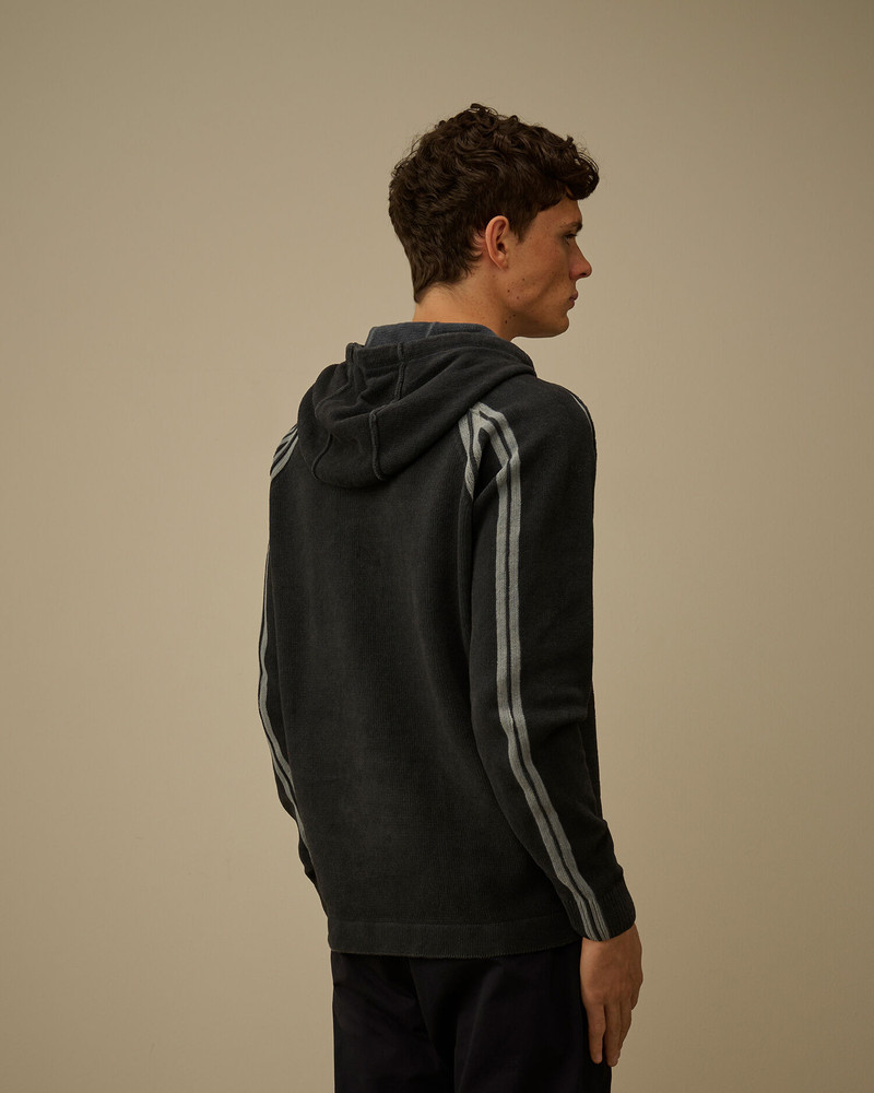 Cotton Chenille Double Dyed Hooded Sweater 4