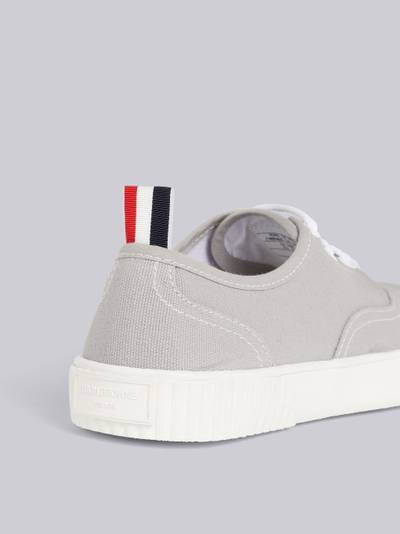 Thom Browne Grey Cotton Canvas Heritage Sneaker outlook