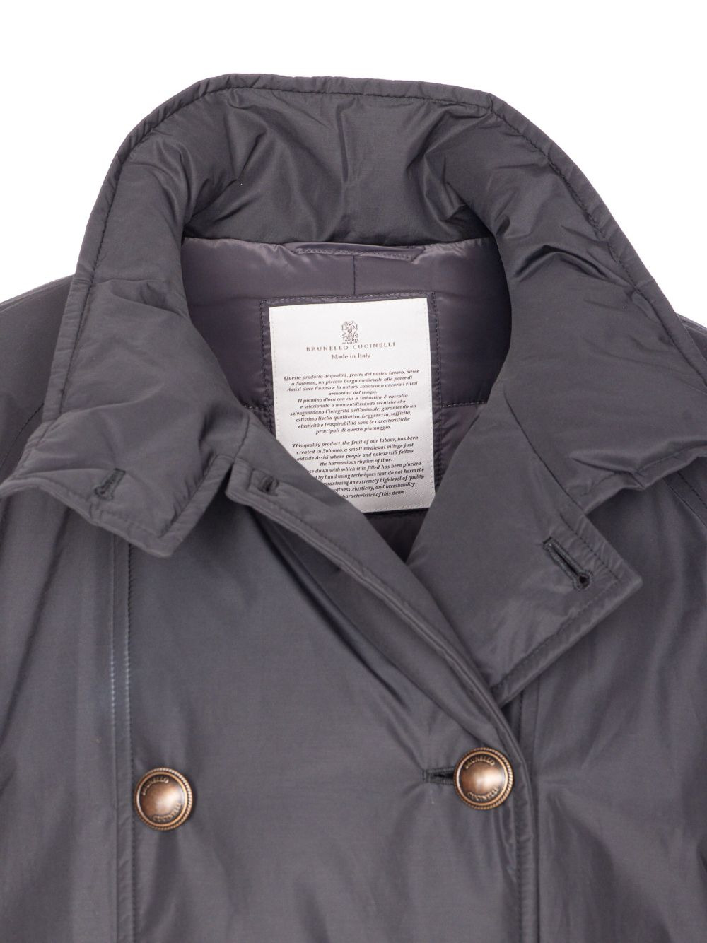 double-breasted padded coat - 4