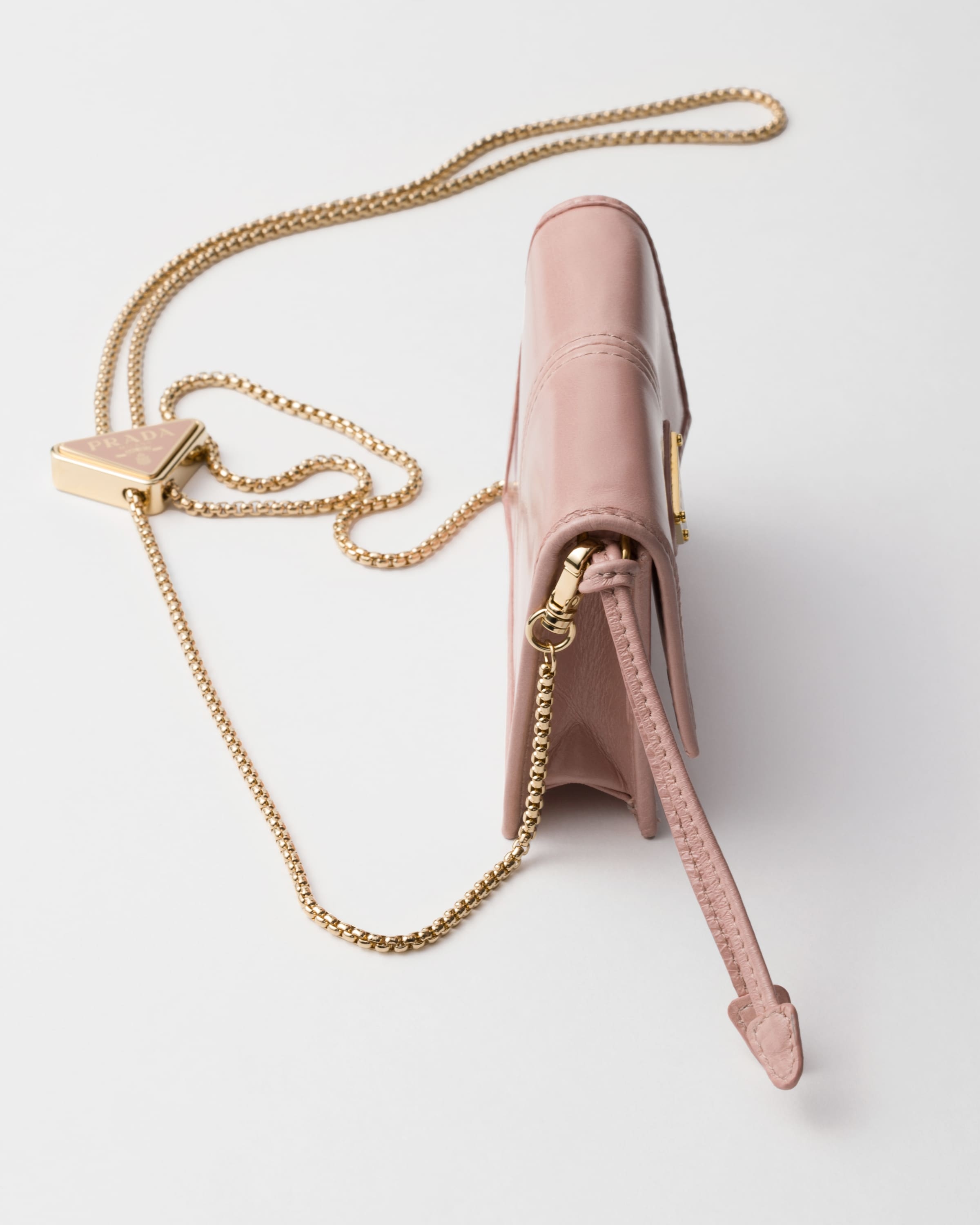 Leather card holder with shoulder strap - 5