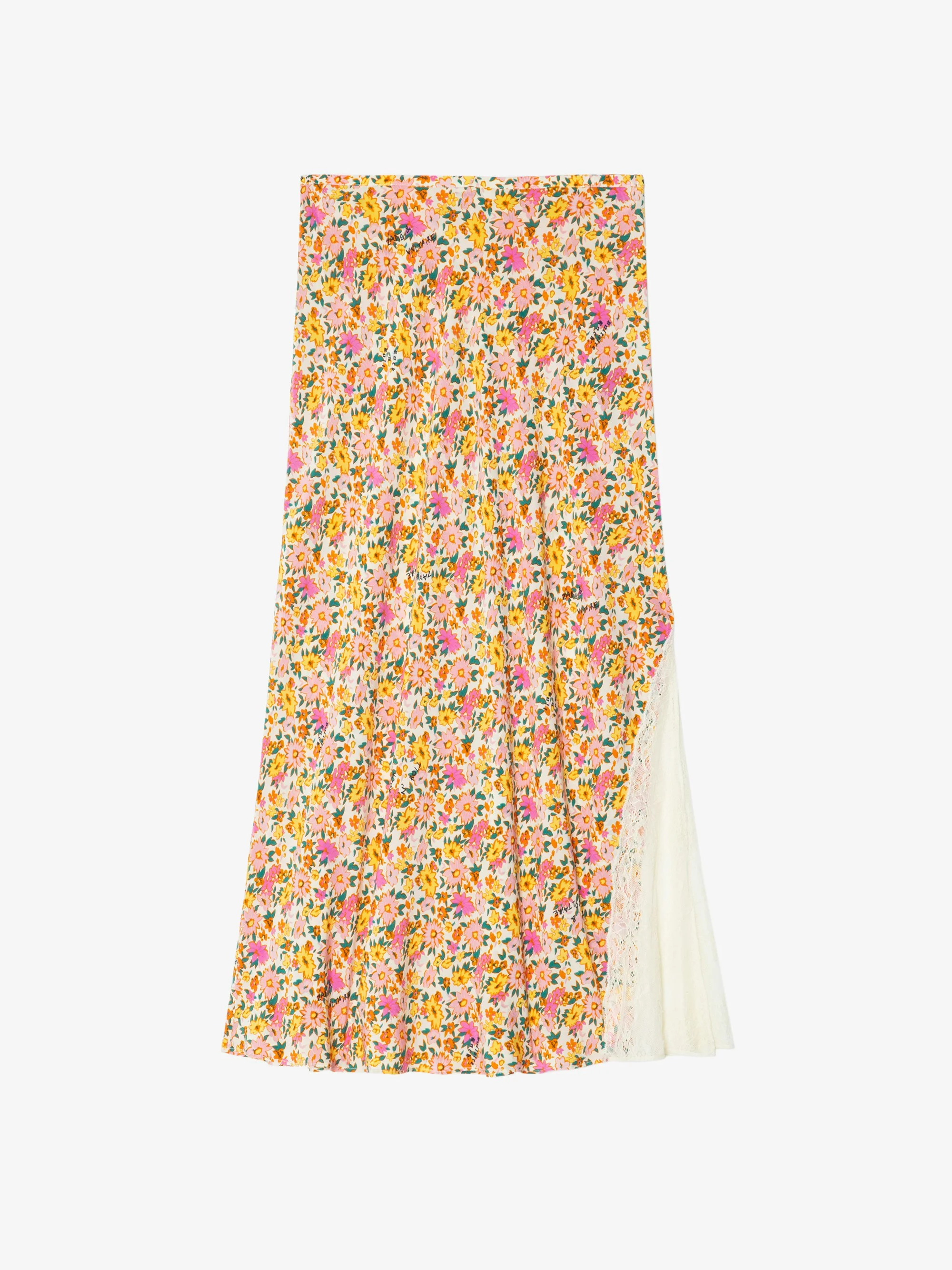 Jayla Womens Floral Midi Skirt - 1