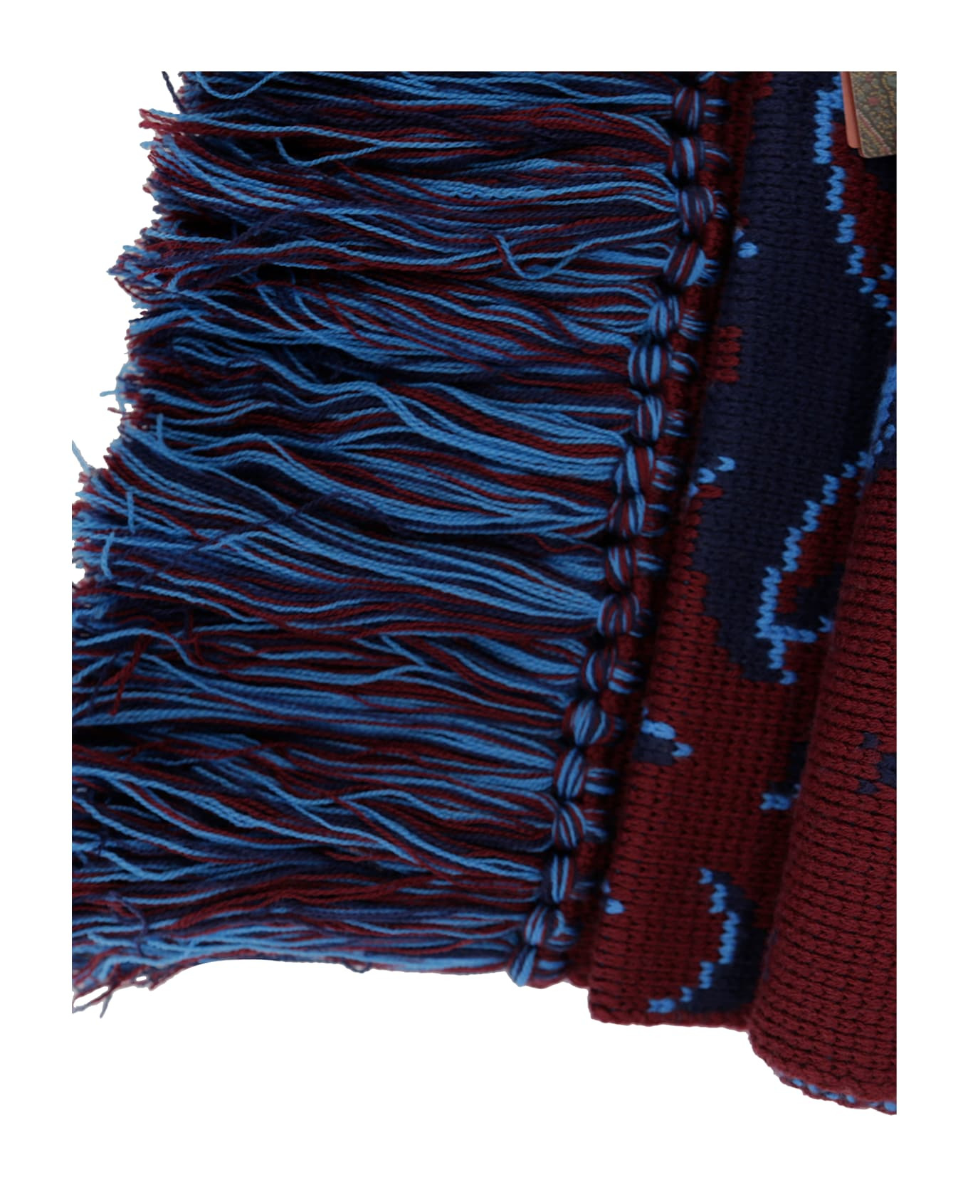 Jacquard Scarf With Fringes - 4