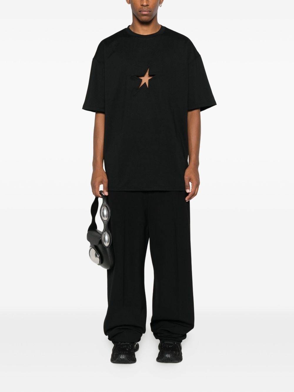 star cut-out T-shirt - 2