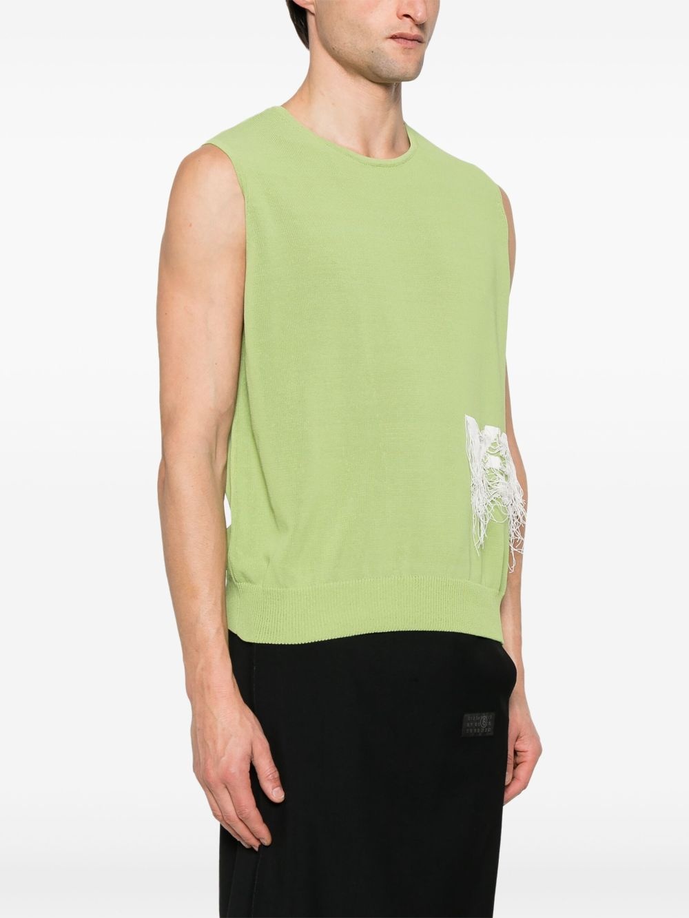 logo-jacquard vest - 3