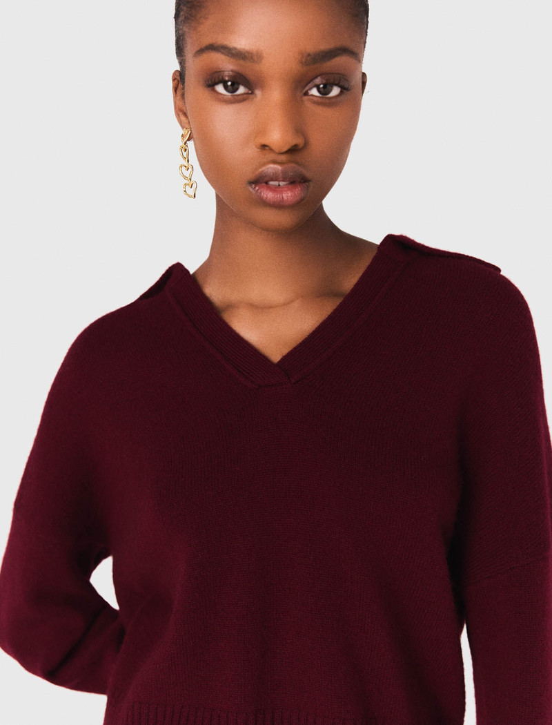 maje Asymmetric heart earrings outlook