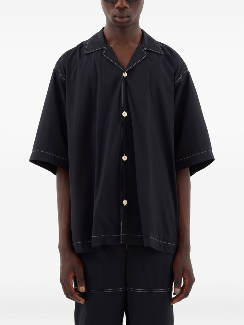 SUNNEI short-sleeve contrast-stitch shirt outlook