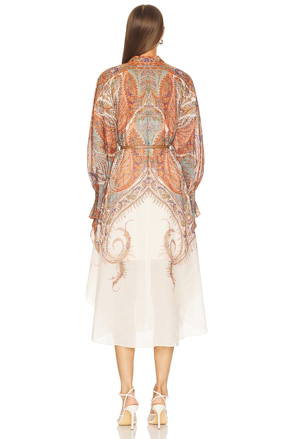 Rhiannon Tie Neck Midi Dress - 4