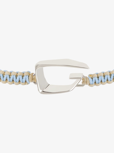 Givenchy GIV CUT BRACELET IN WOVEN COTTON AND METAL outlook