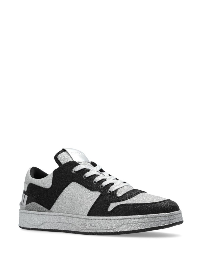 JIMMY CHOO Florent logo-patch sneakers outlook
