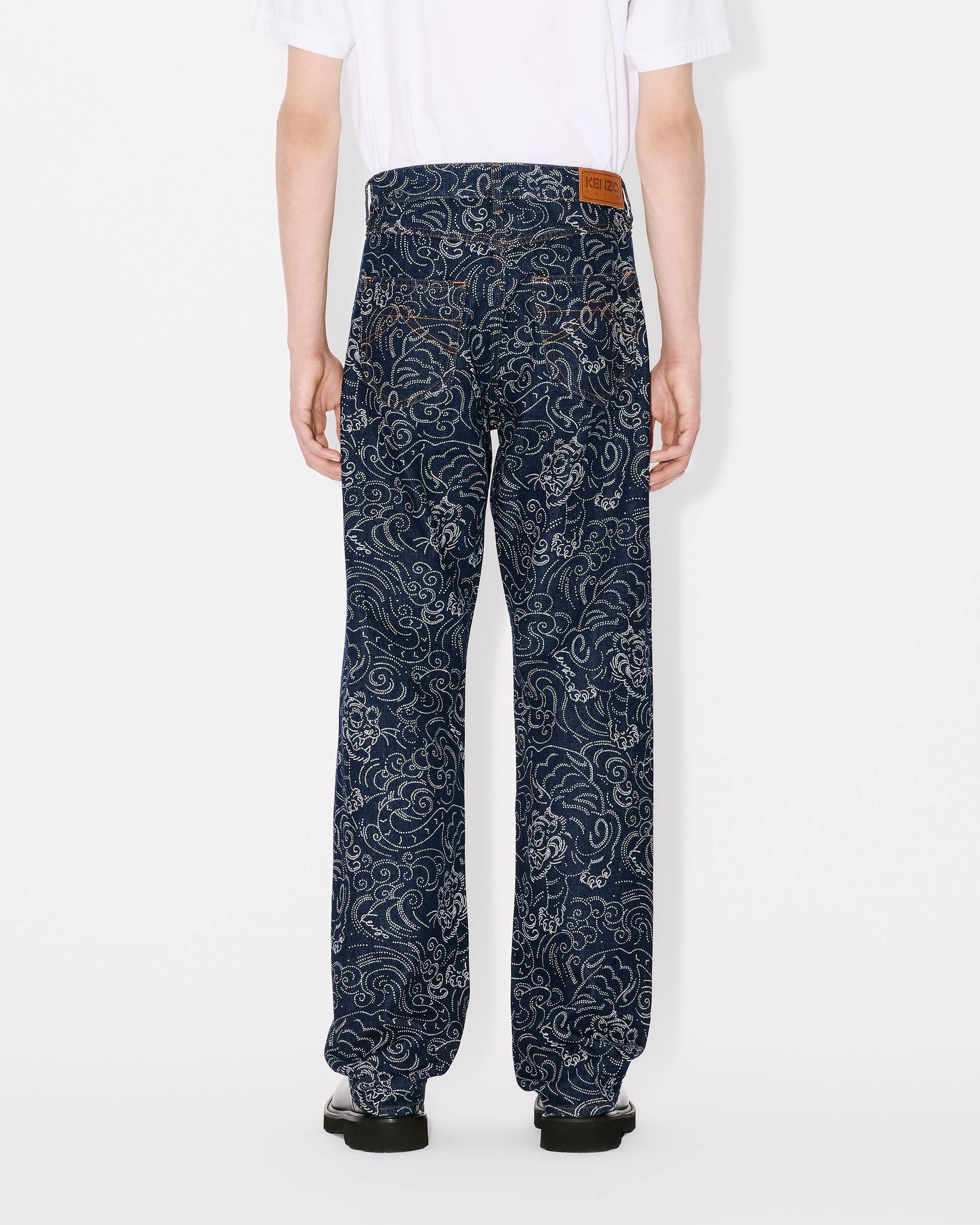 'KENZO Star Tiger' ASAGAO straight jeans in japanese denim - 4