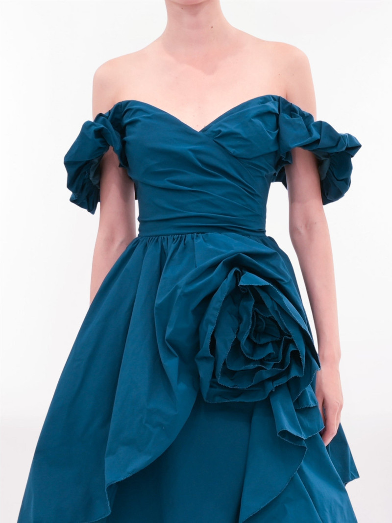 Marchesa ABSTRACT TAFFETA BALLGOWN outlook