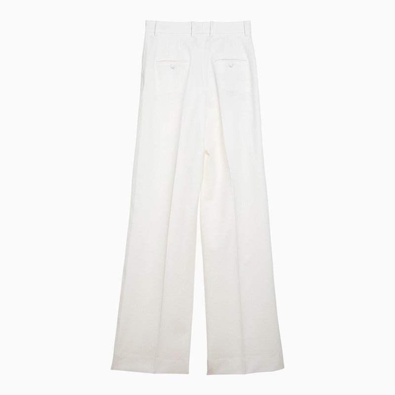 Dolce&Gabbana White Wool Trousers Women - 2