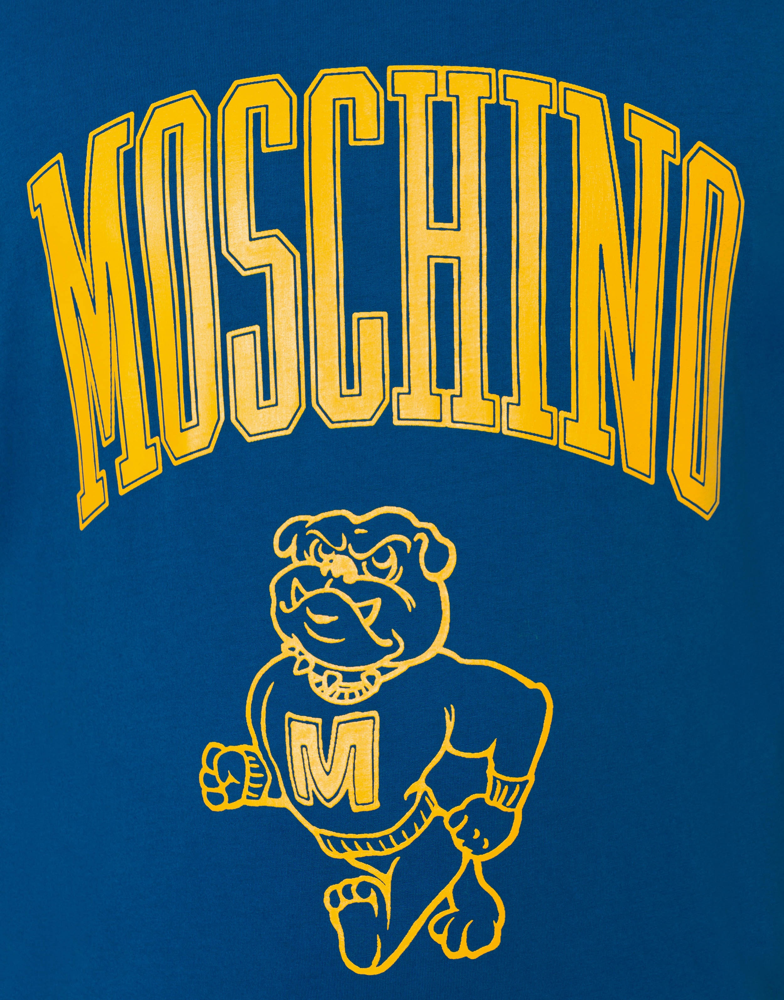 MOSCHINO VARSITY COTTON JERSEY T-SHIRT - 4