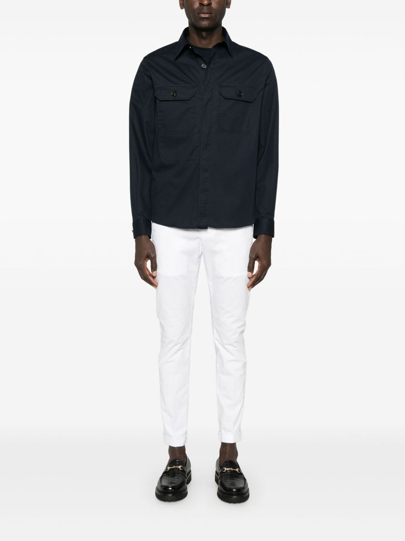 ZEGNA gabardine-weave shirt outlook