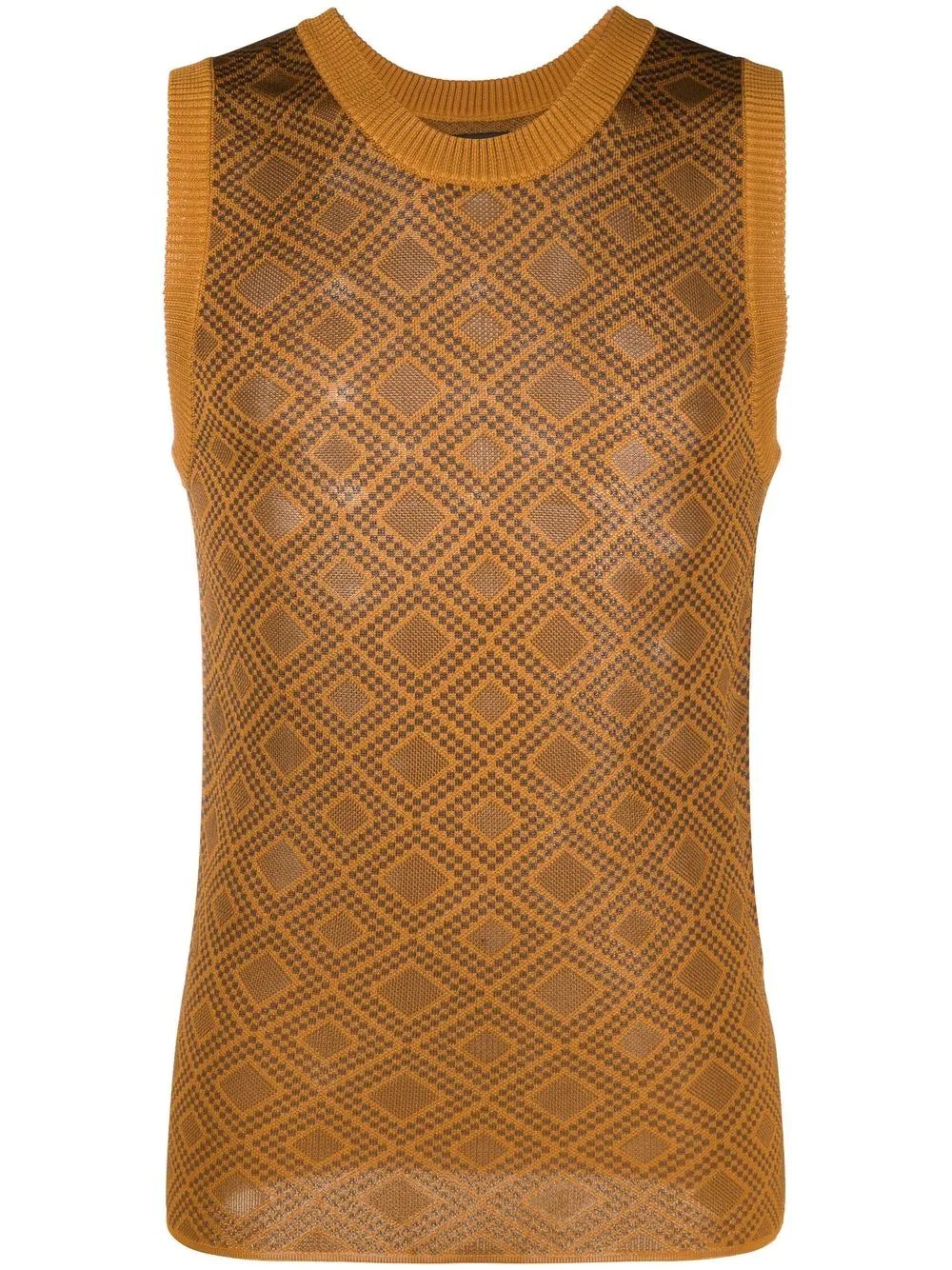 Dhoom jacquard knitted vest - 1