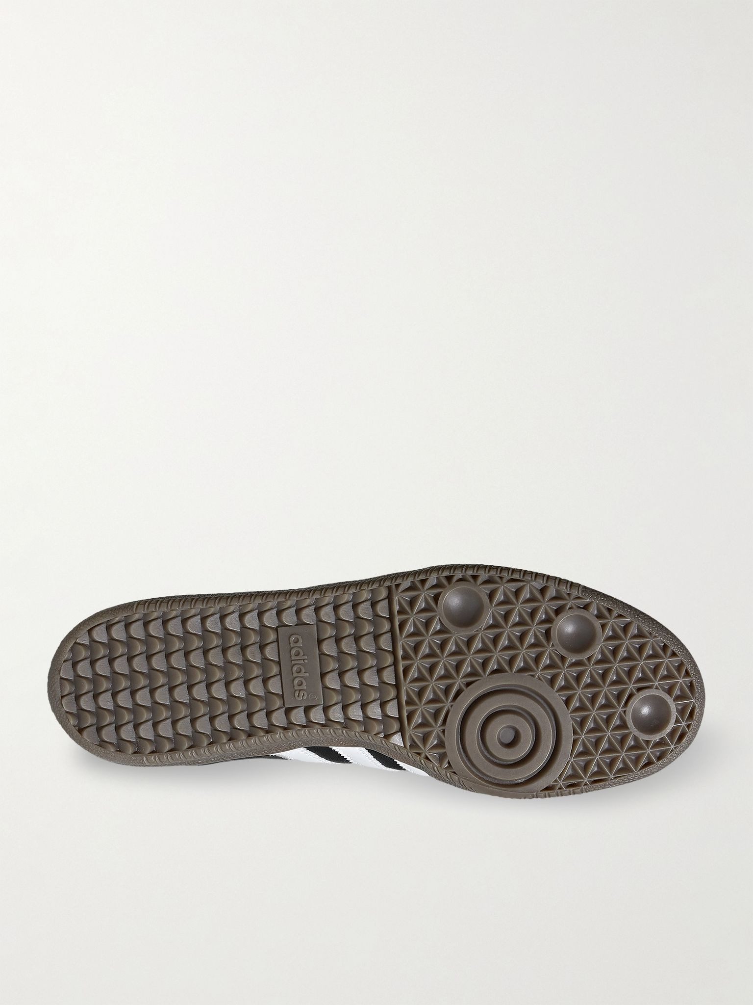 Samba OG Suede-Trimmed Leather Sneakers Black - 6