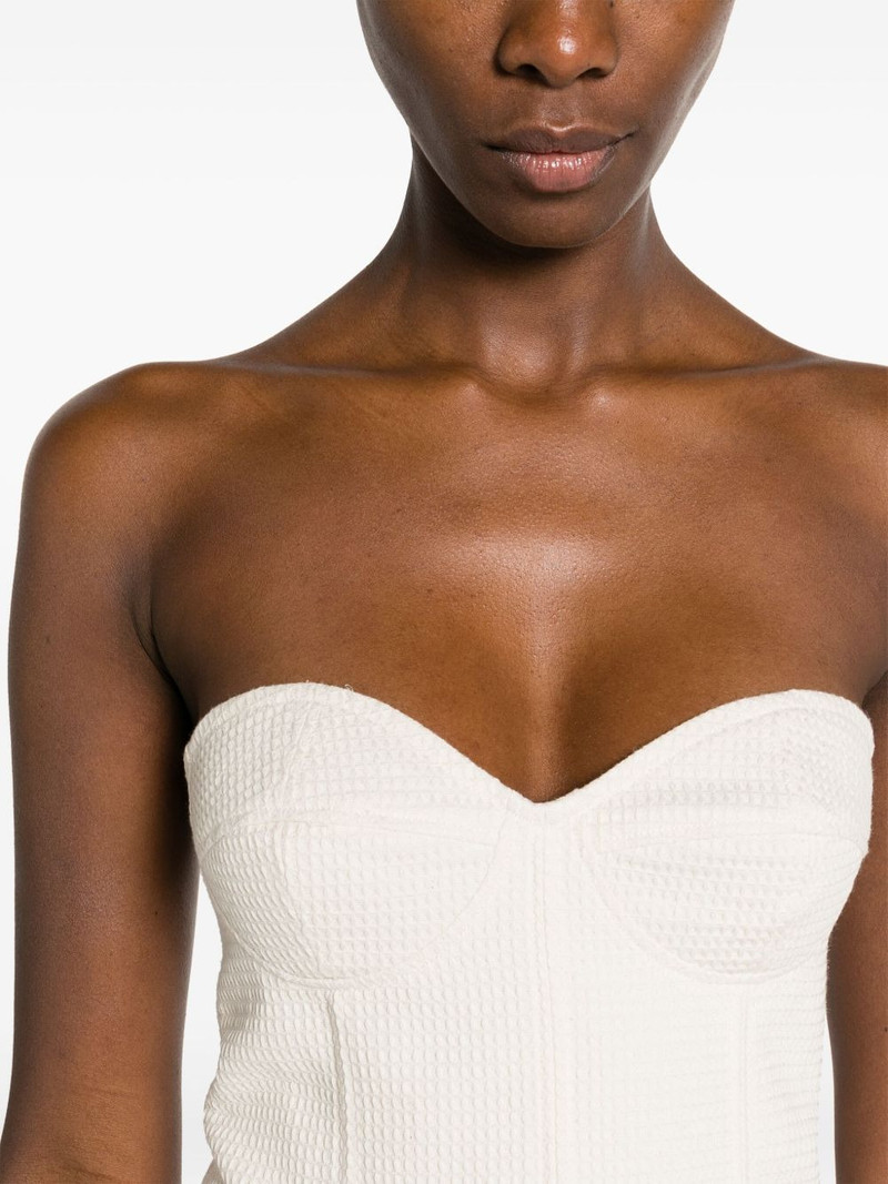 sweetheart-neck cotton crop top 5