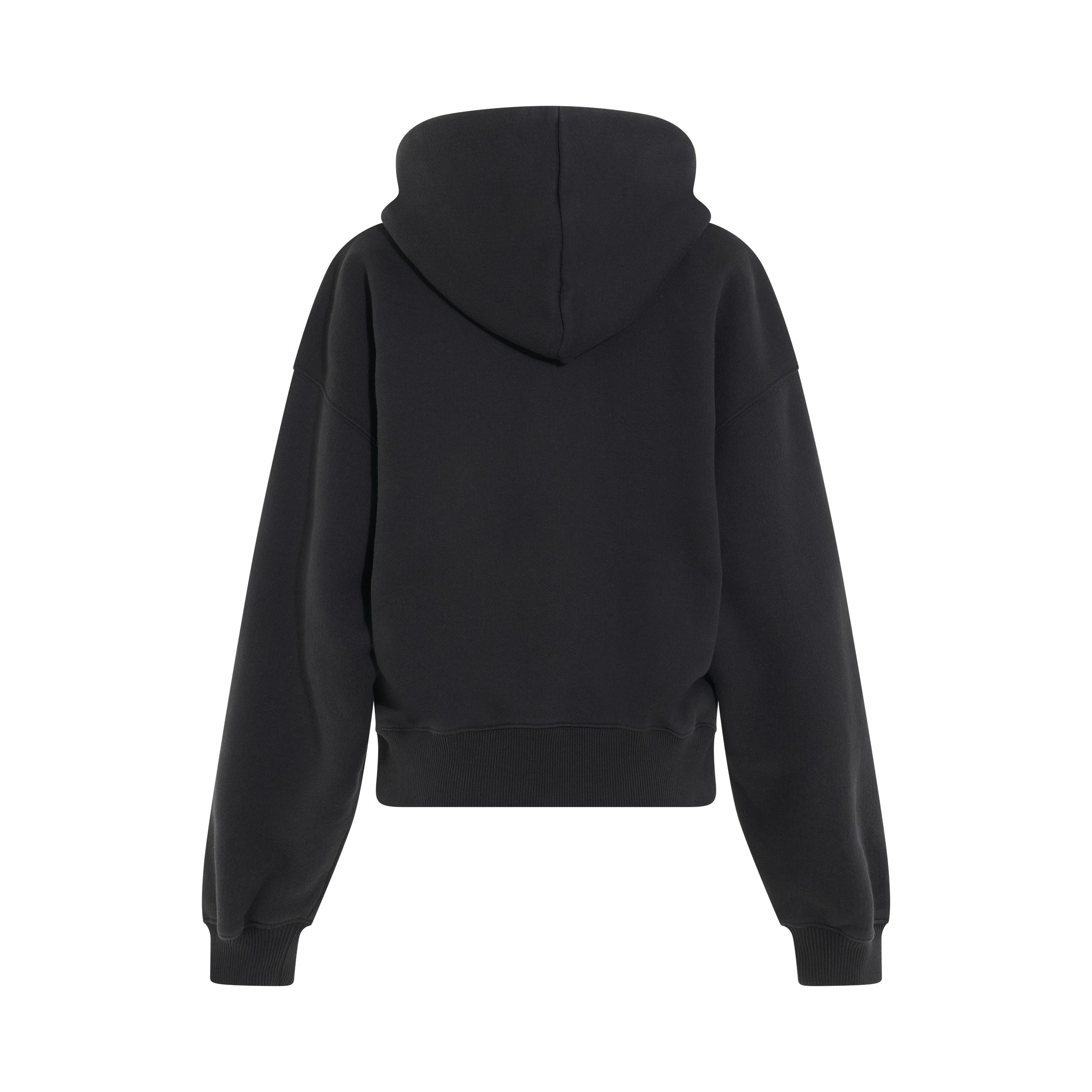 Logo Stencil Oversize Hoodie in Black - 4