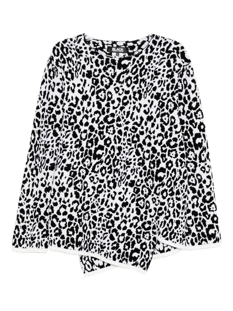 leopard-print jumper 1