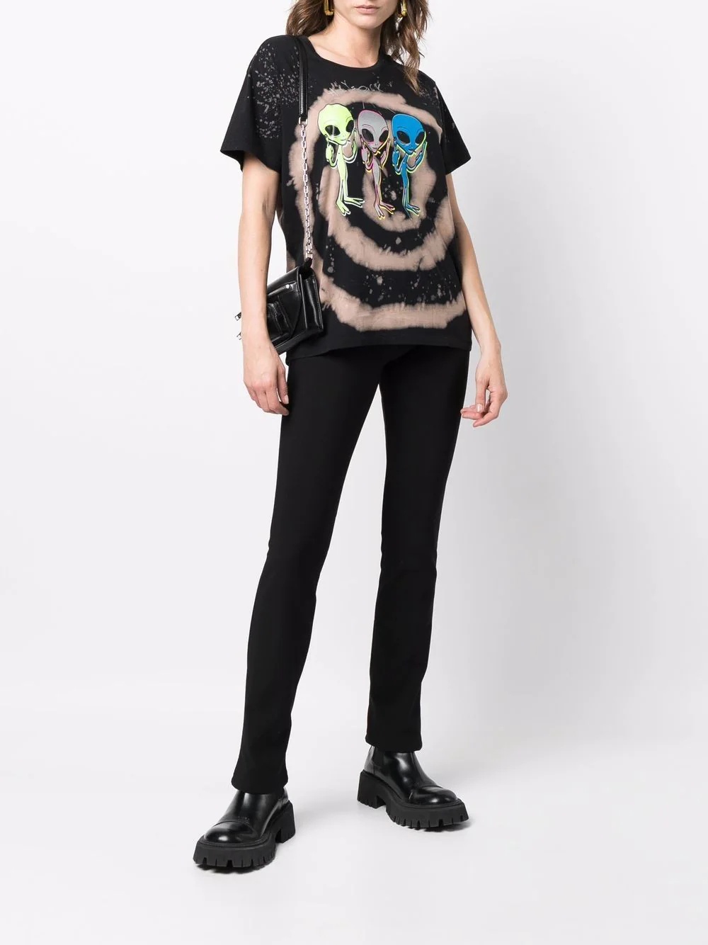 alien graphic print T-shirt - 3