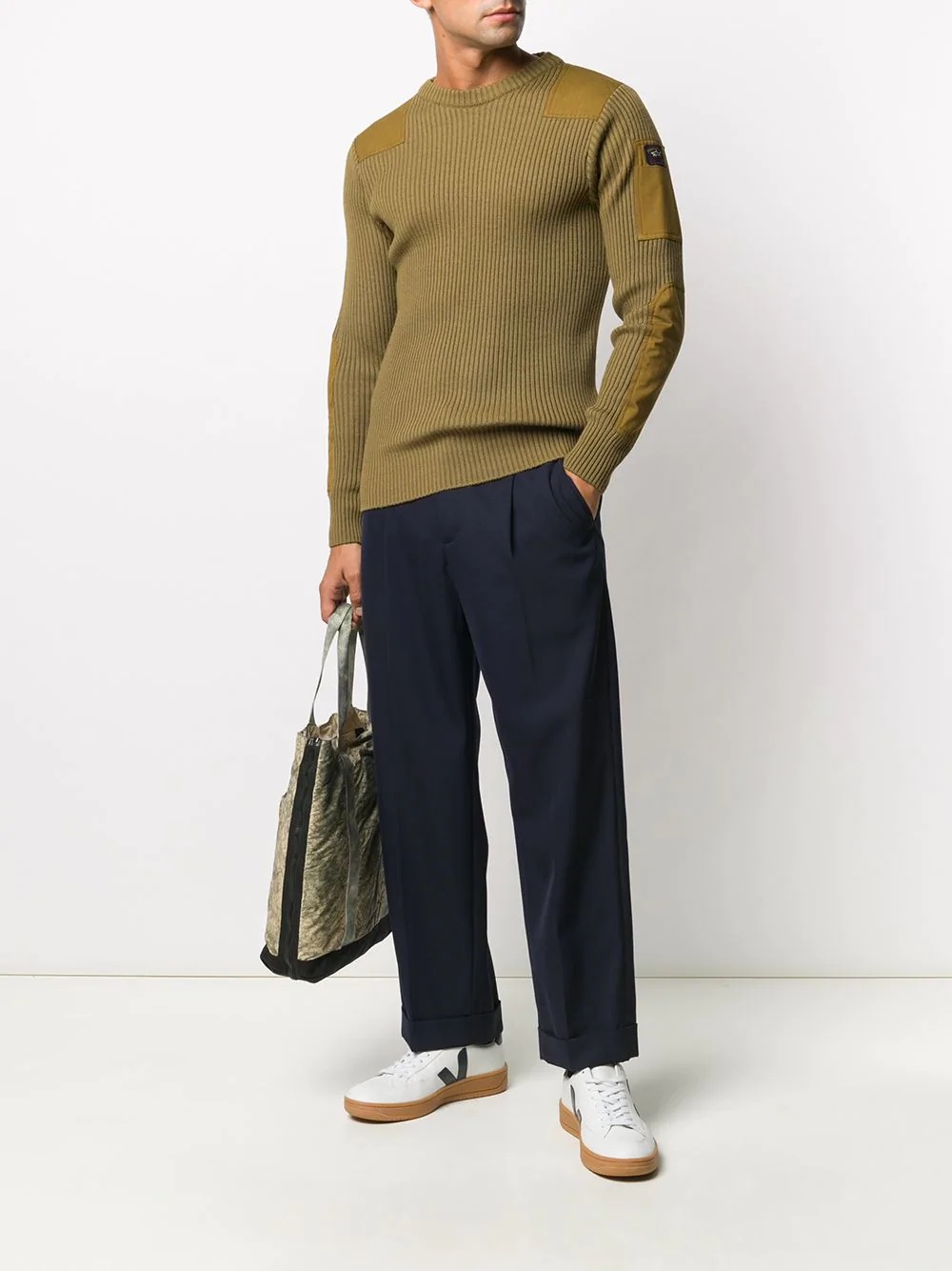 ribbed crew-neck jumper - 2