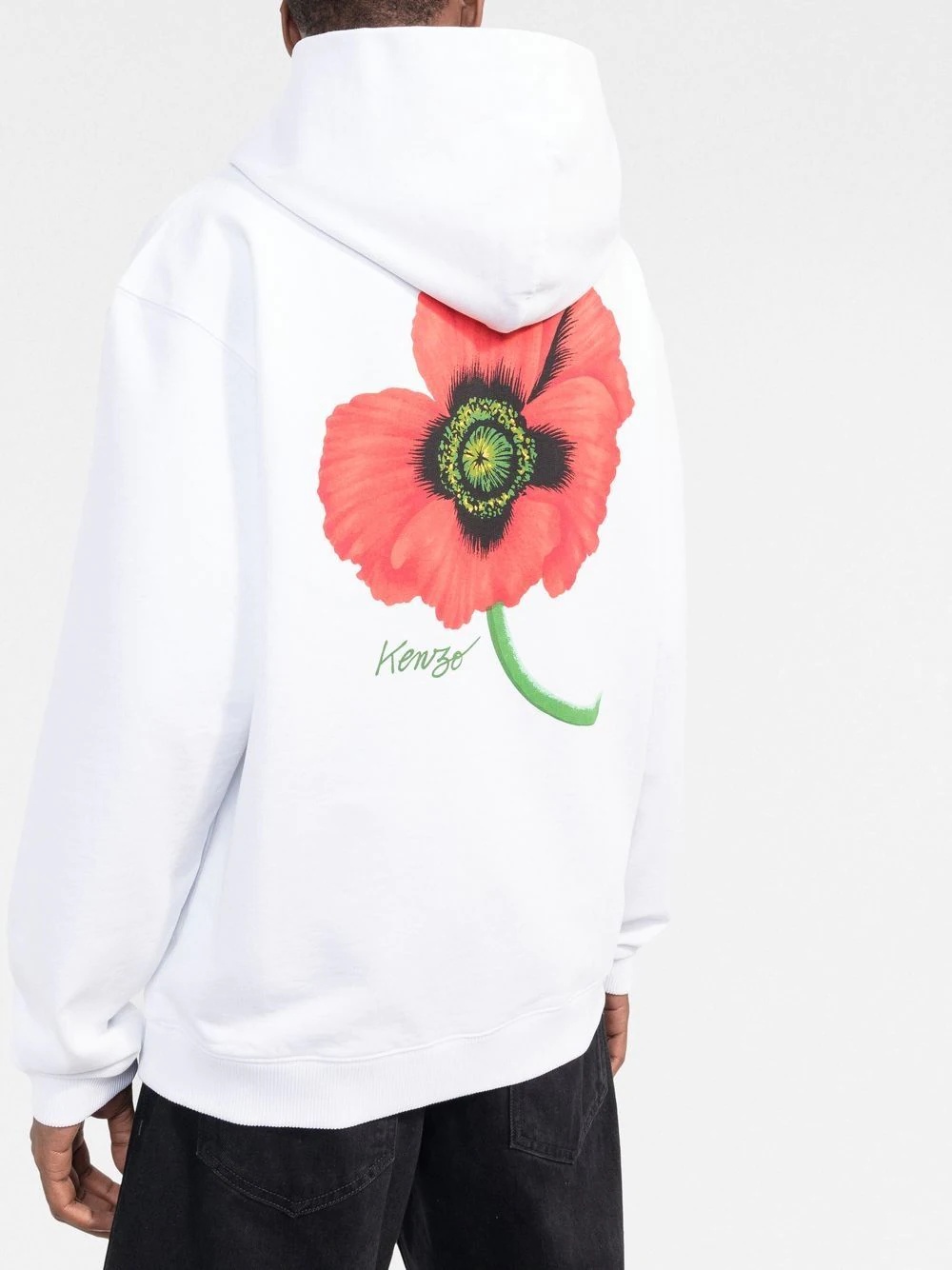 'Kenzo Poppy' graphic-print hoodie - 3