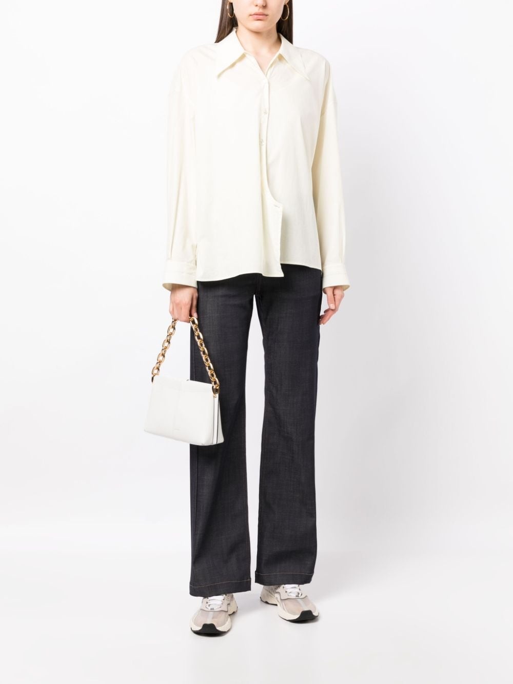 mid-rise flared jeans - 2