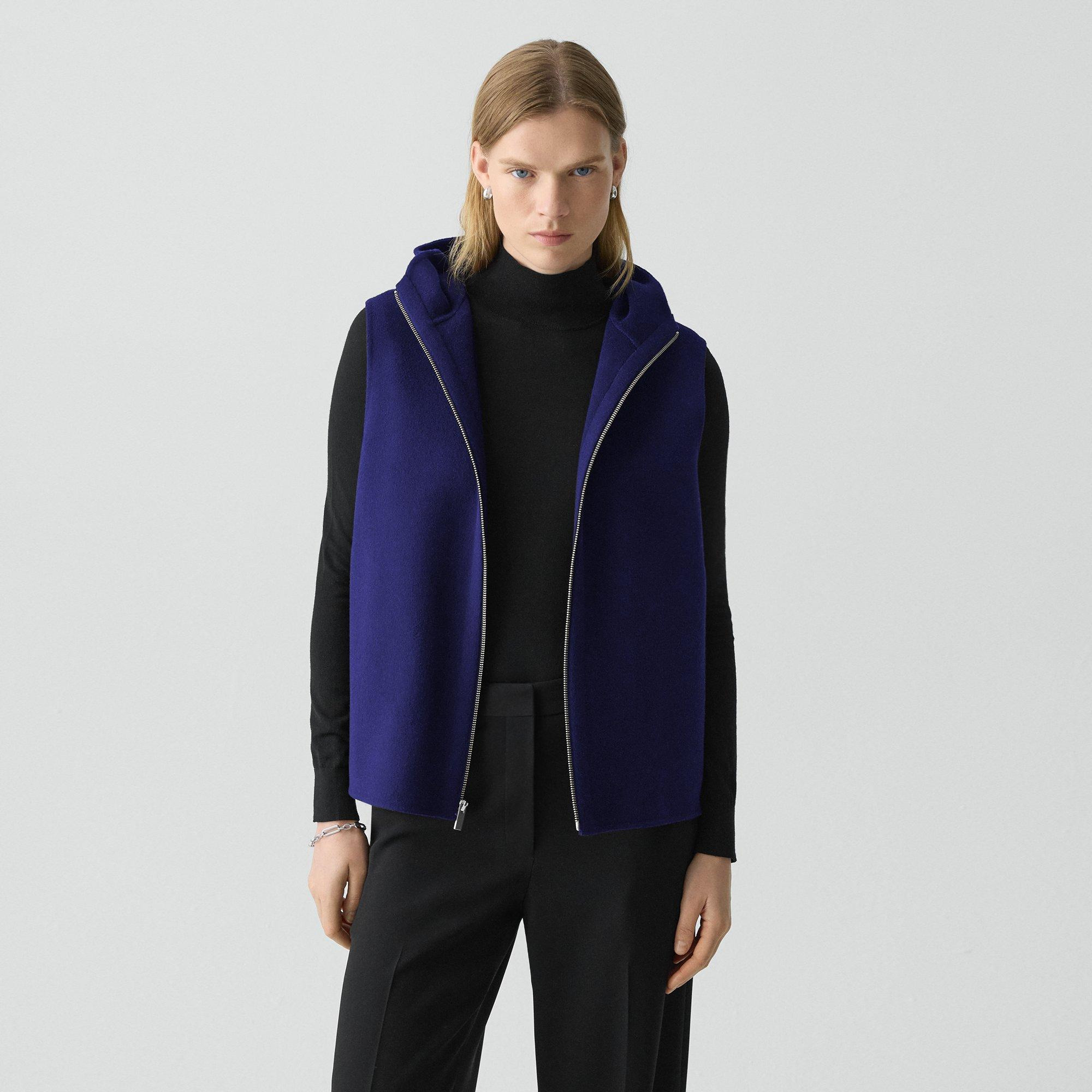Hooded Vest in Double-Face Wool-Cashmere - 3