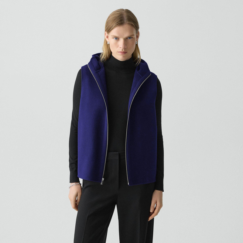 Hooded Vest in Double-Face Wool-Cashmere 3