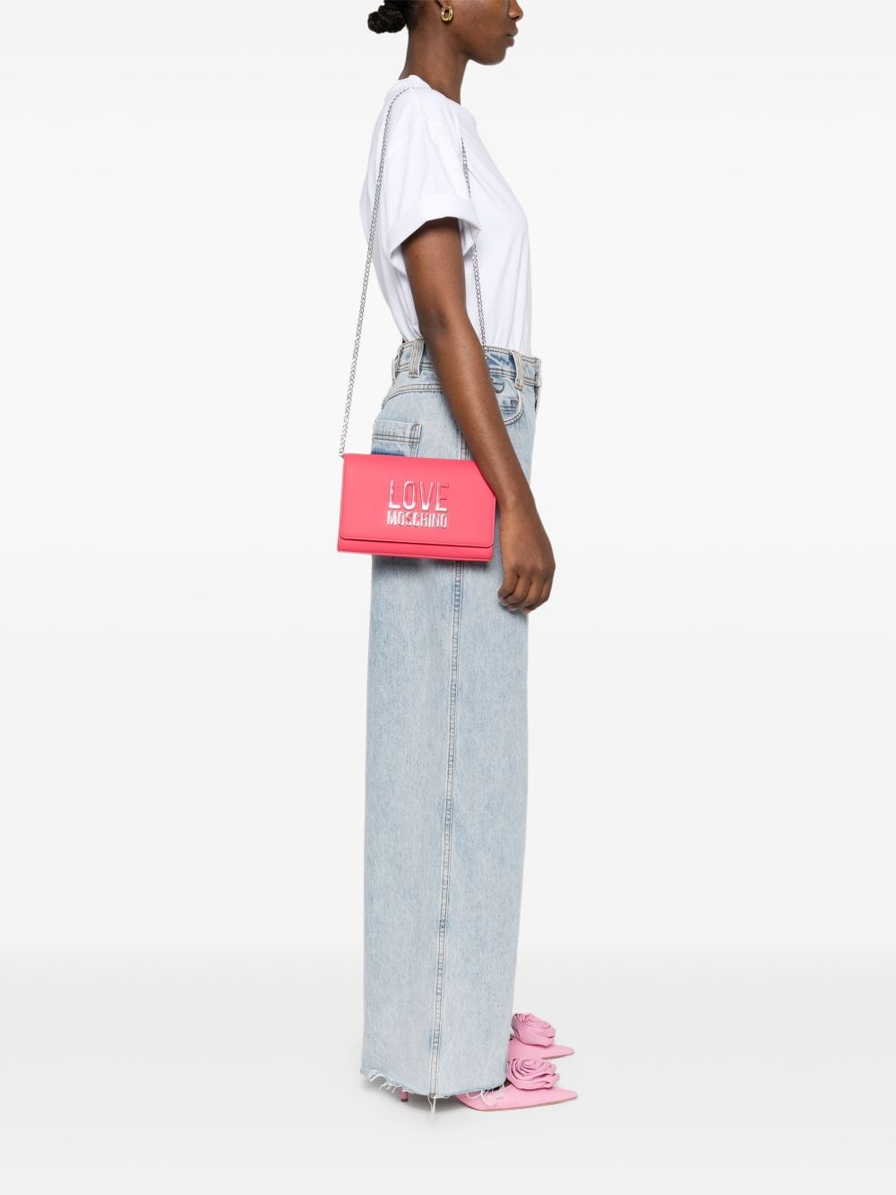 logo-lettering cross body bag - 2