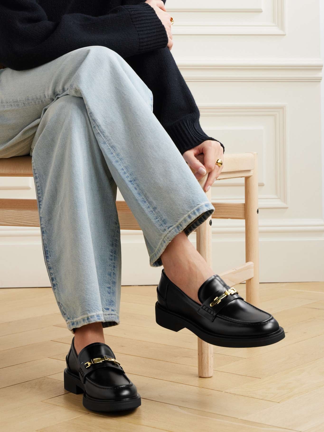 【送料&関税込】Gianvito Rossi Martine Round Toe Loafers Gianvito Rossi Martine Flats | Nordstrom