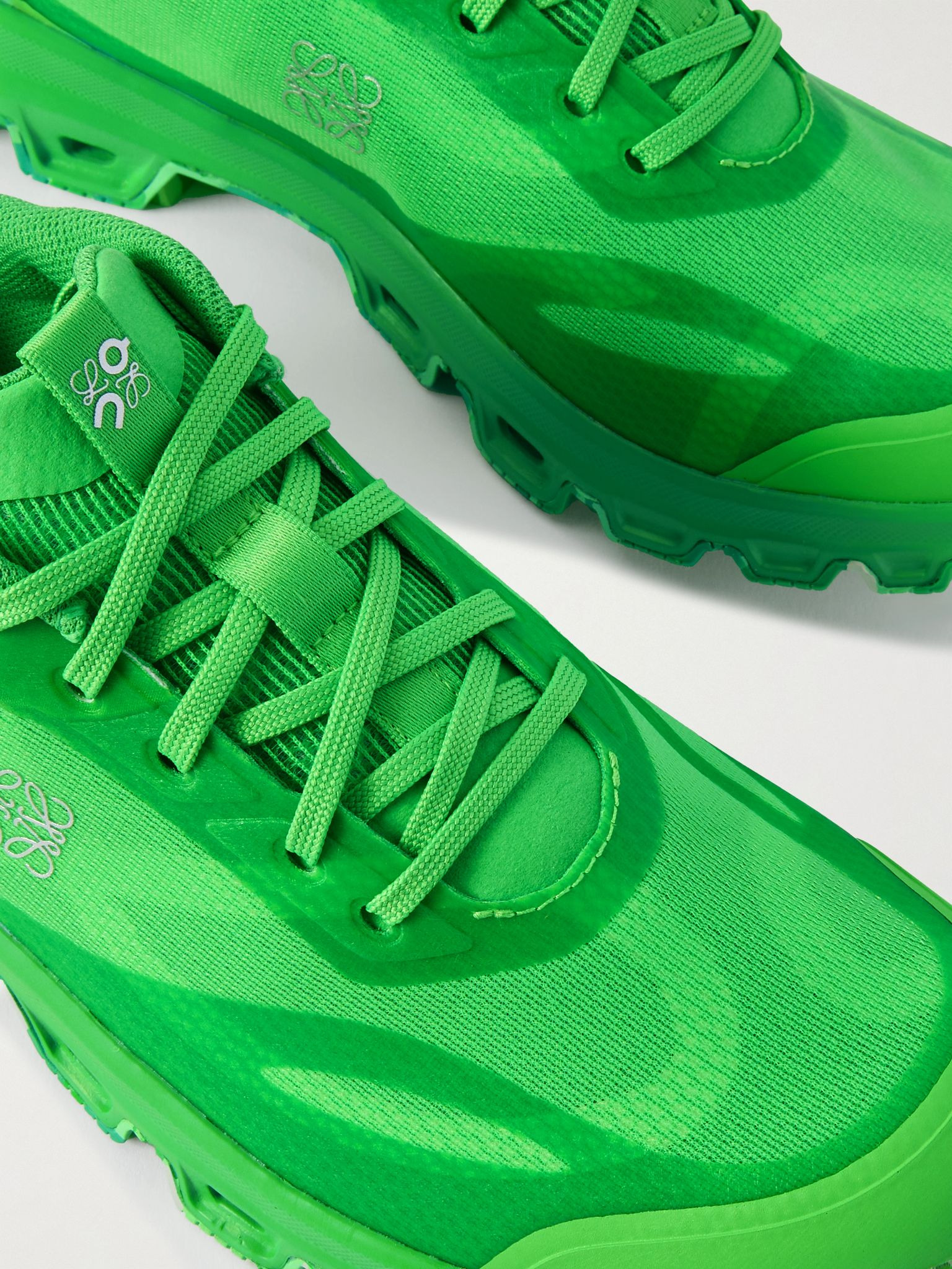 + ON Cloudventure 2.0 Rubber-Trimmed Mesh Sneakers Green - 5