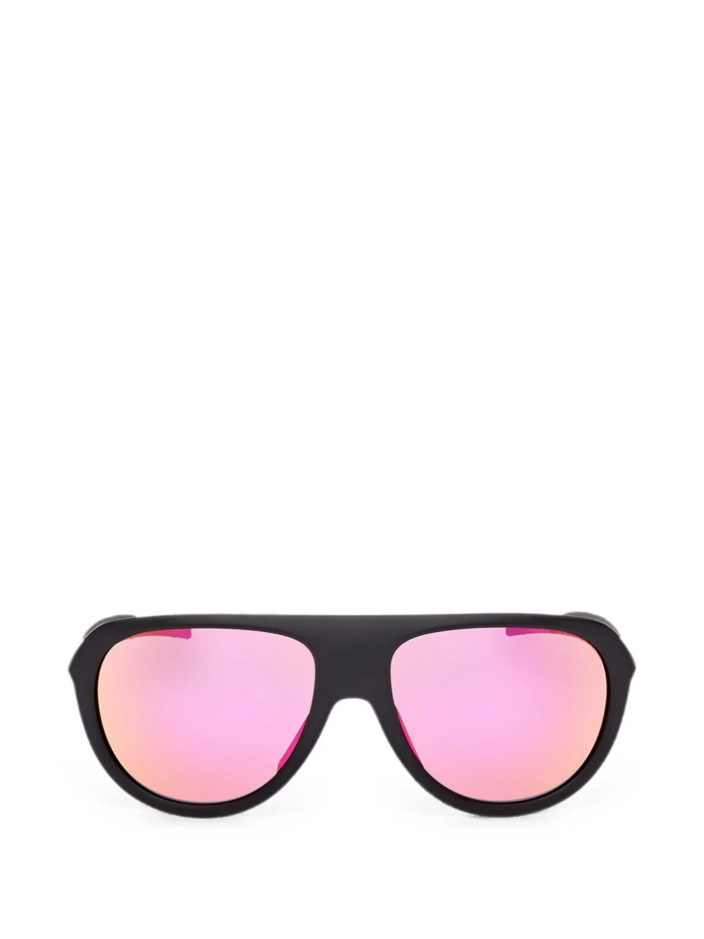 matte-finish geometric-frame sunglasses - 1